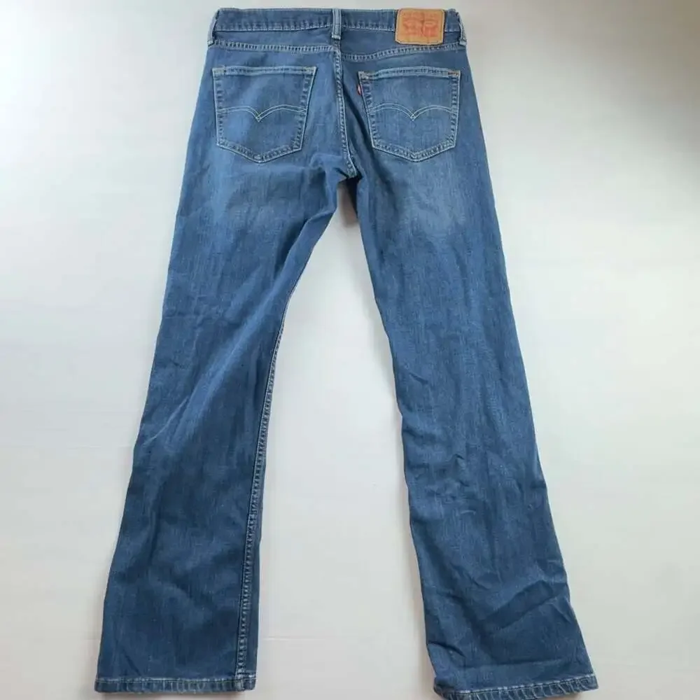Levi's 527 Slim Bootcut Denim Jeans Men's W32 L30 Blue Medium Wash